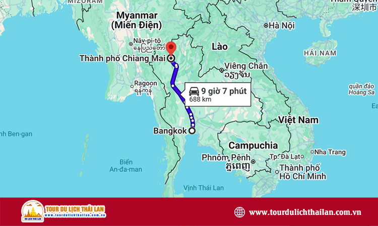 Từ Bangkok đi Chiang mai mất bao lâu?